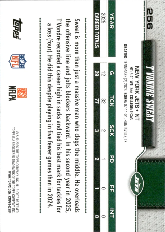 T'Vondre Sweat card back