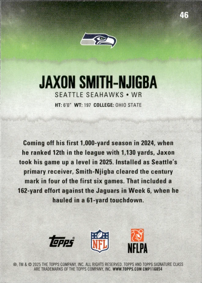 Jaxon Smith-Njigba card back