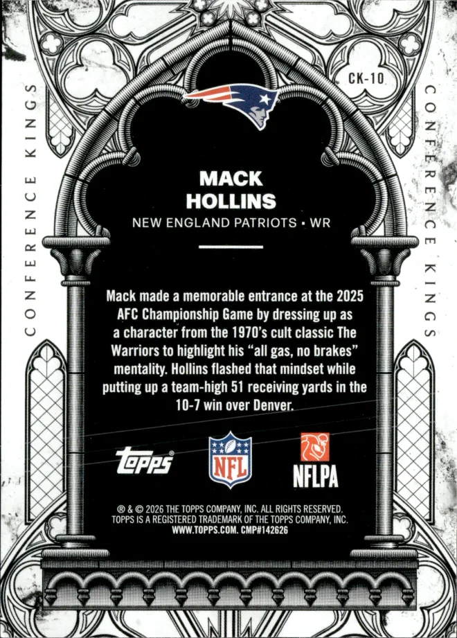 Mack Hollins card back