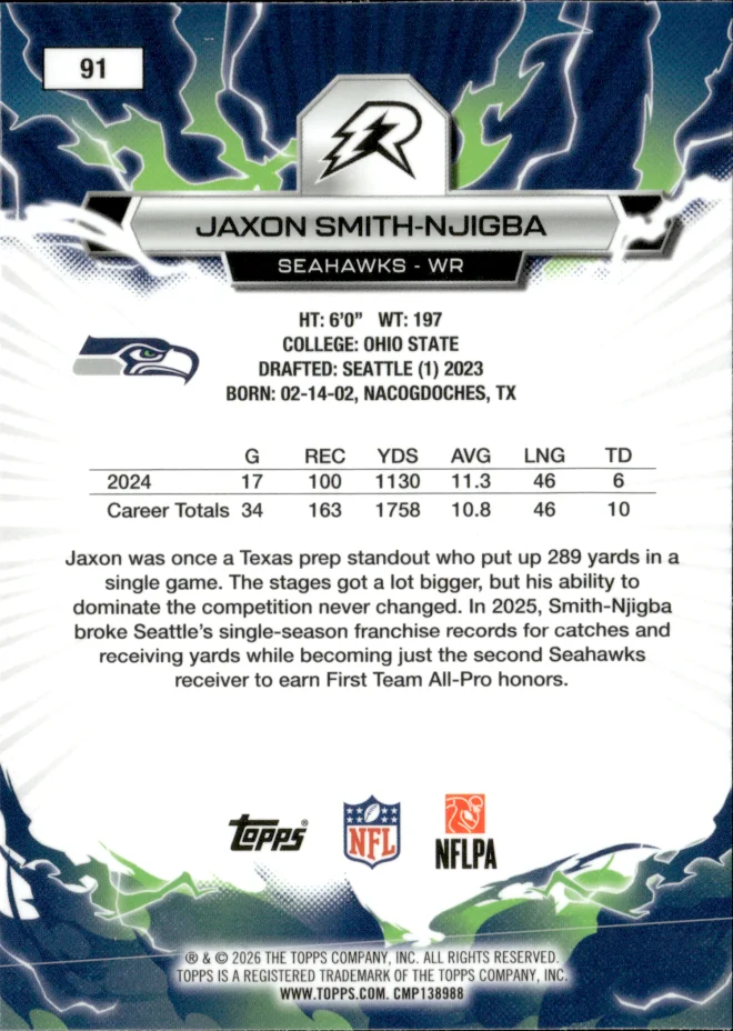 Jaxon Smith-Njigba card back