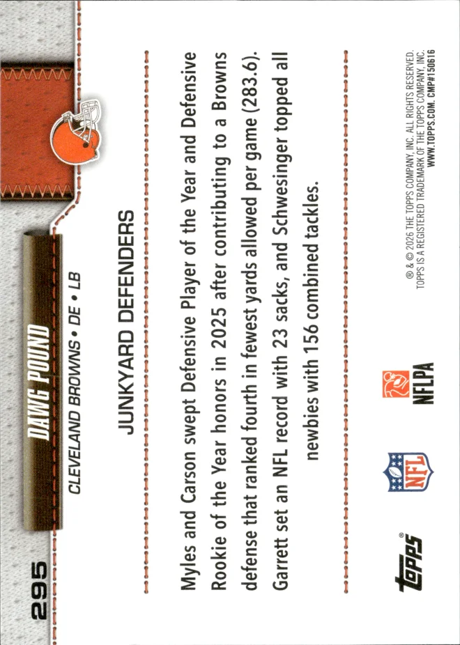 Dawg Pound card back