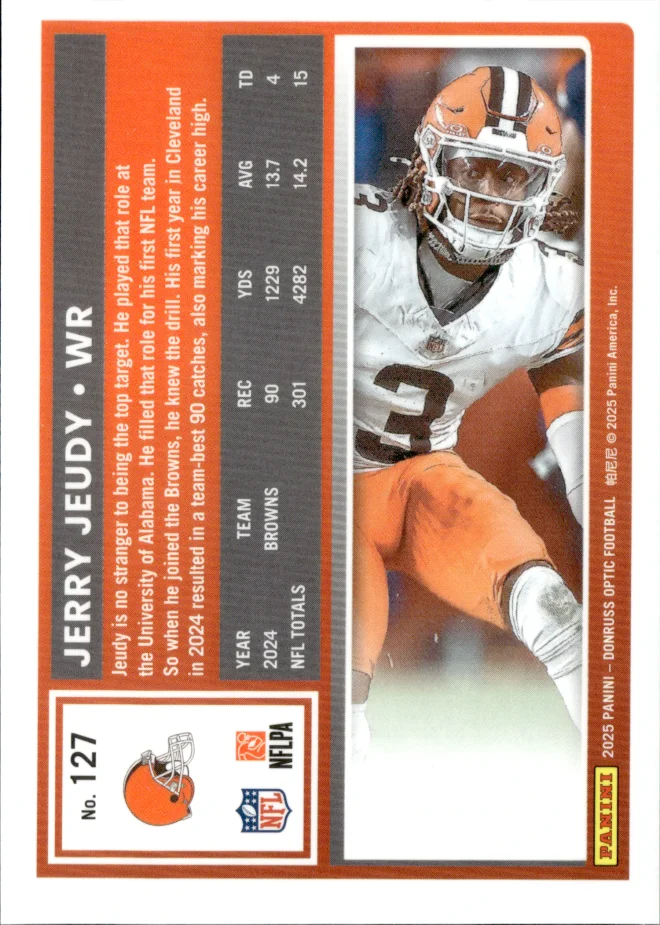 Jerry Jeudy card back