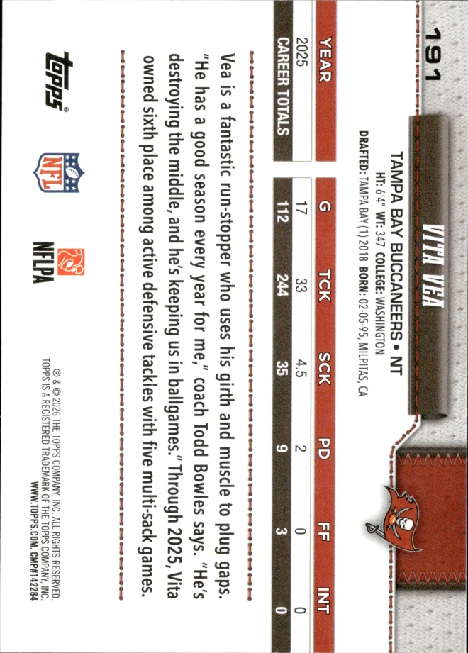 Vita Vea card back