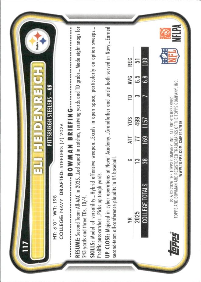 Eli Heidenreich card back