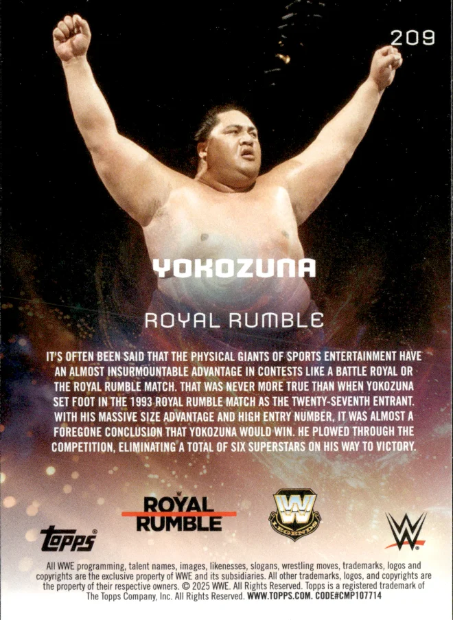 Yokozuna card back