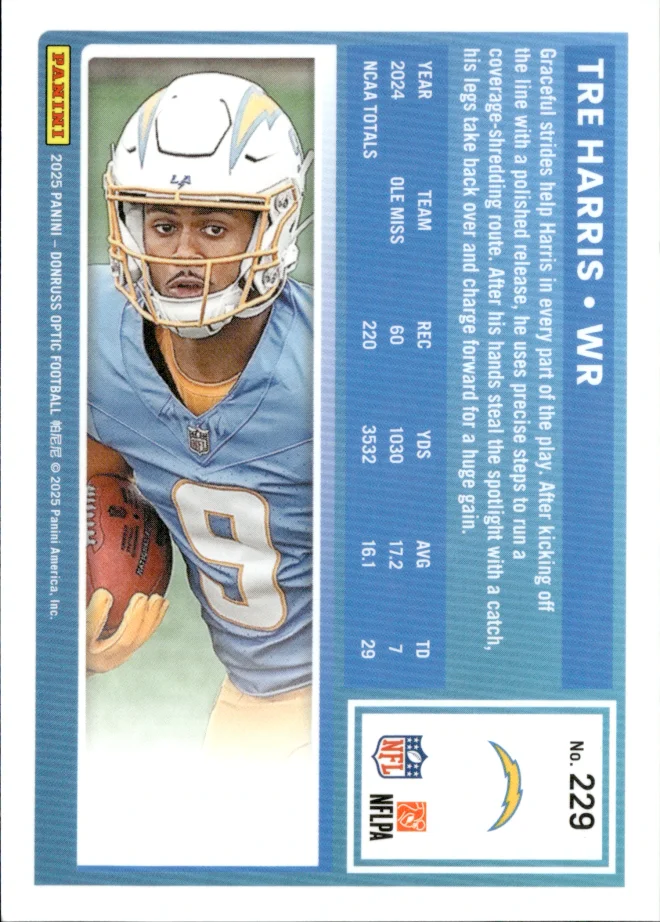 Tre Harris card back