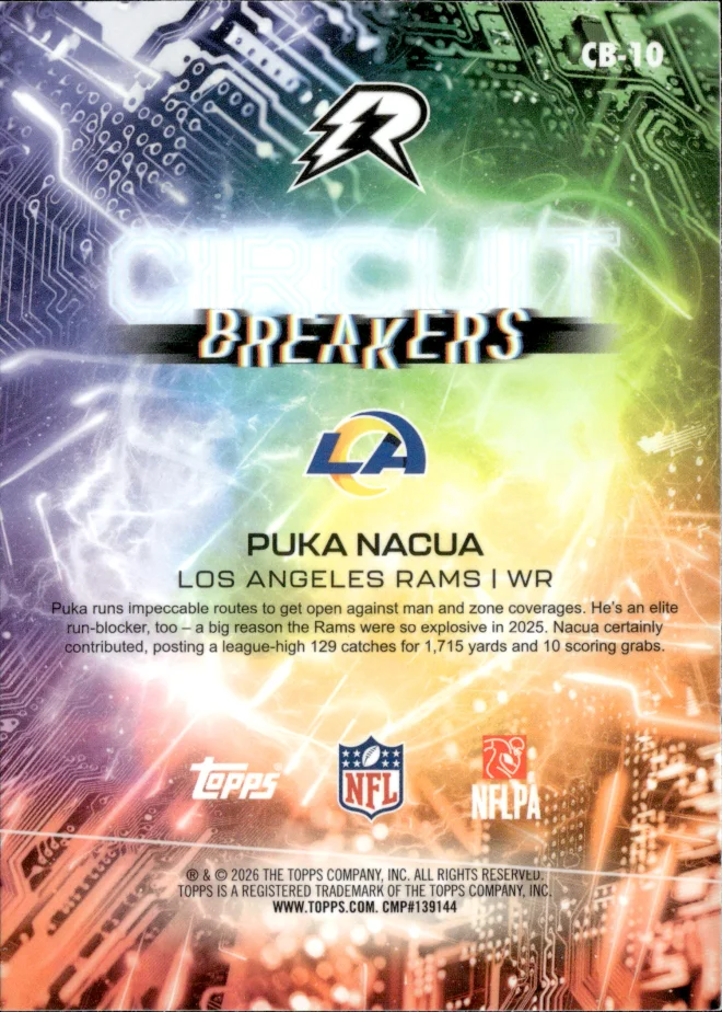 Puka Nacua card back
