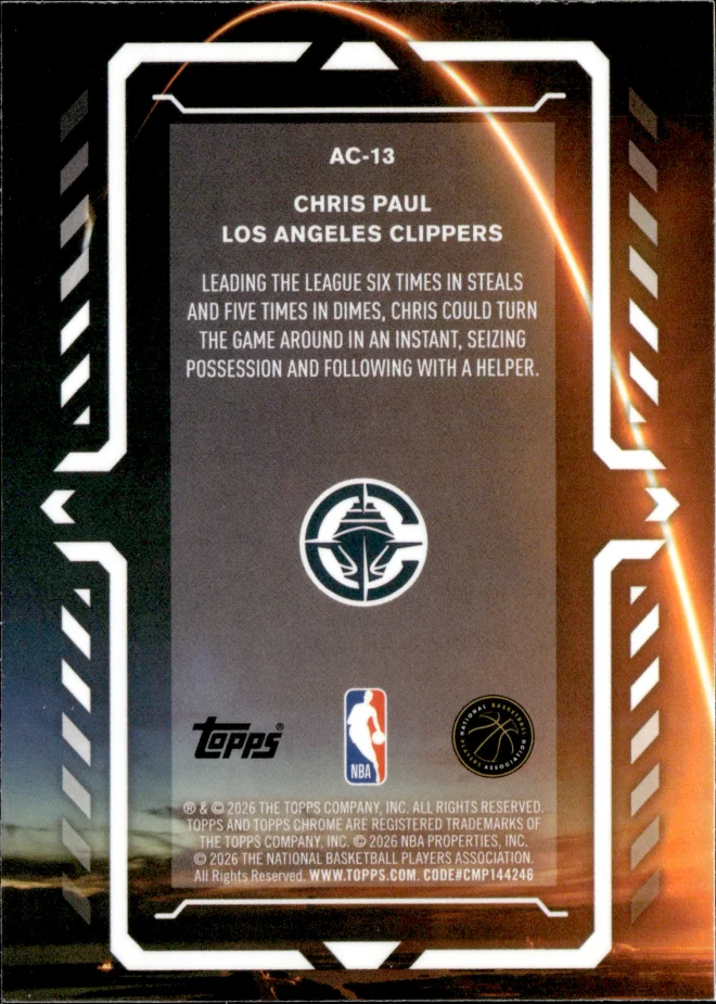 Chris Paul card back