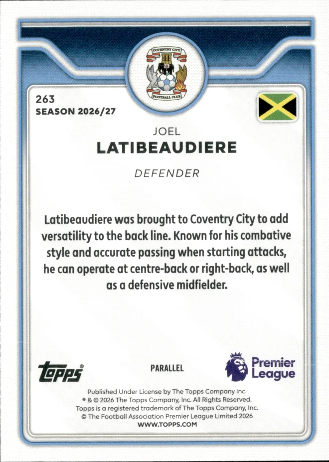 Joel Latibeaudiere card back