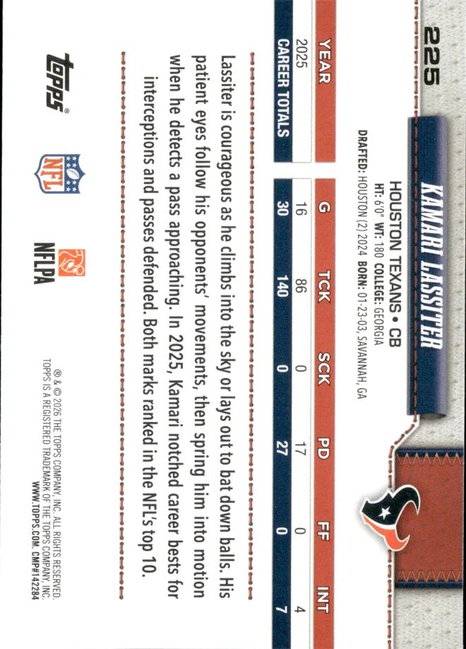 Kamari Lassiter card back