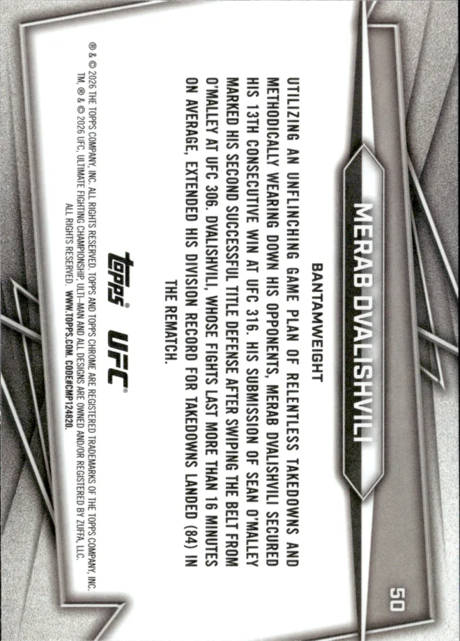 Merab Dvalishvili card back