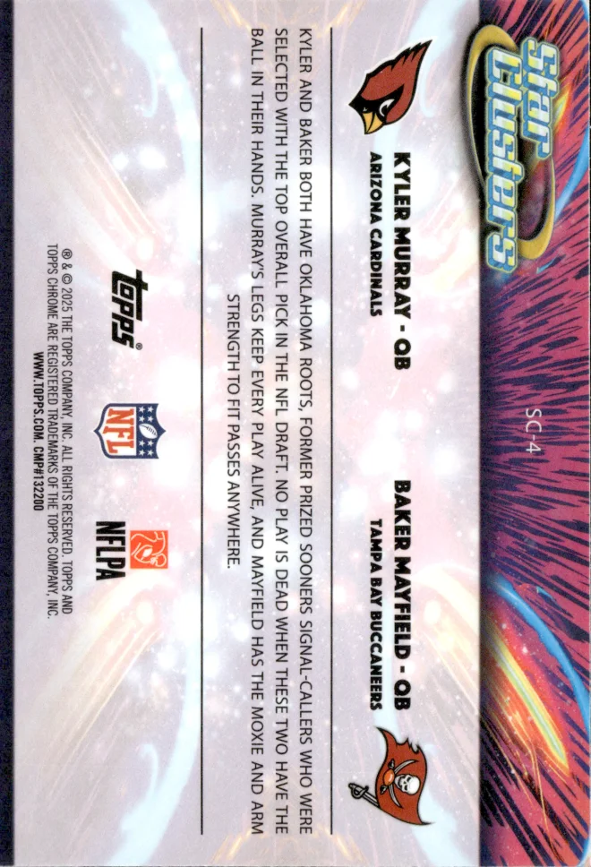 Baker Mayfield / Kyler Murray card back