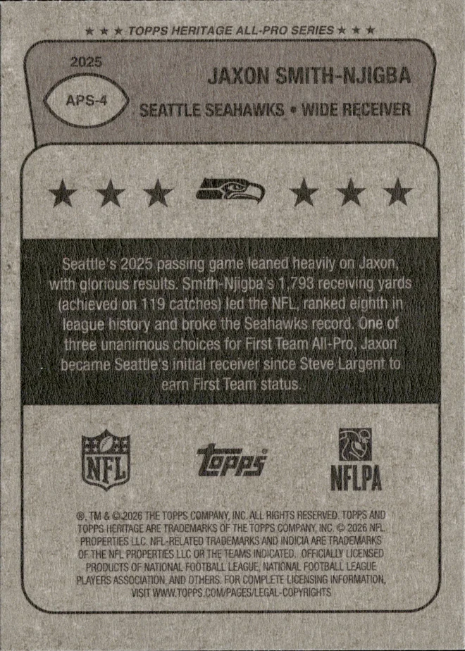 Jaxon Smith-Njigba card back
