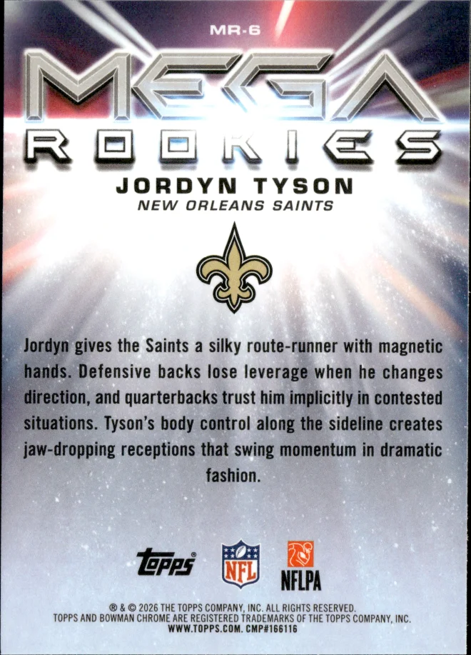 Jordyn Tyson card back