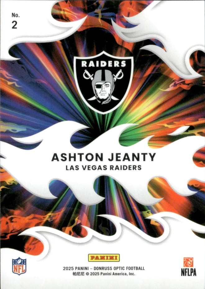 Ashton Jeanty card back