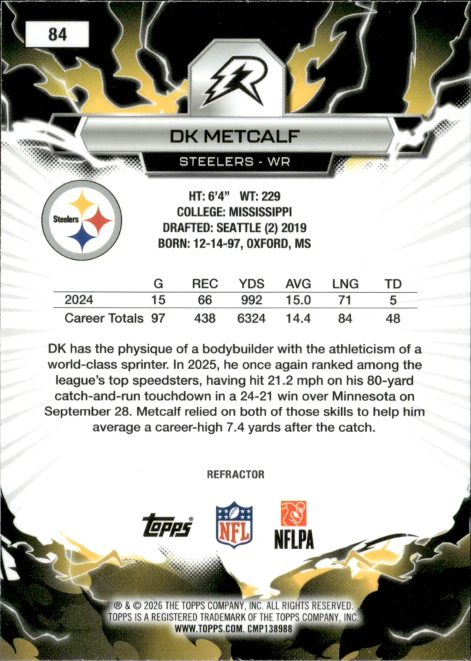 DK Metcalf card back
