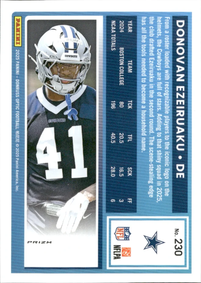 Donovan Ezeiruaku card back