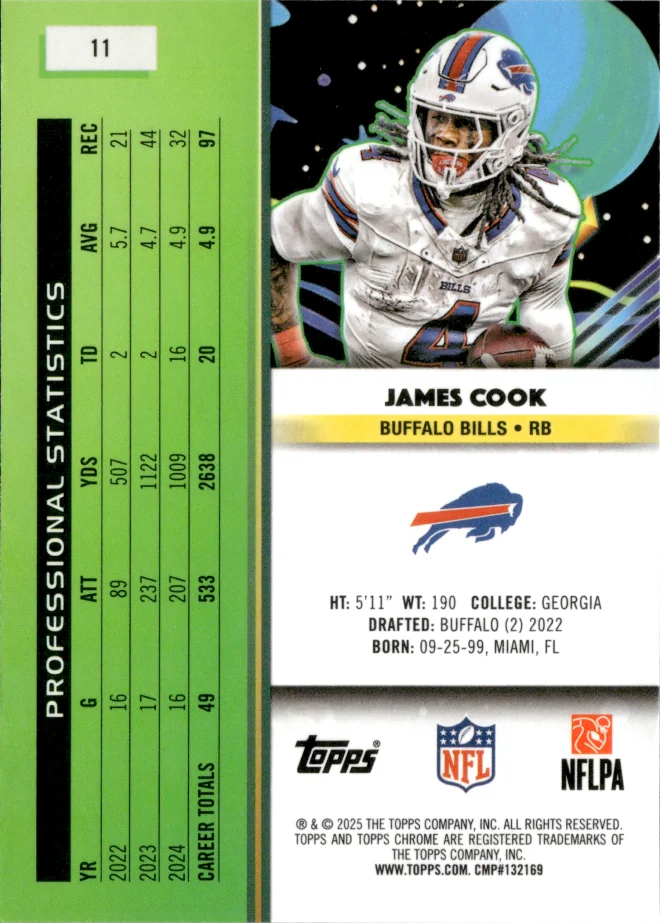 James Cook card back