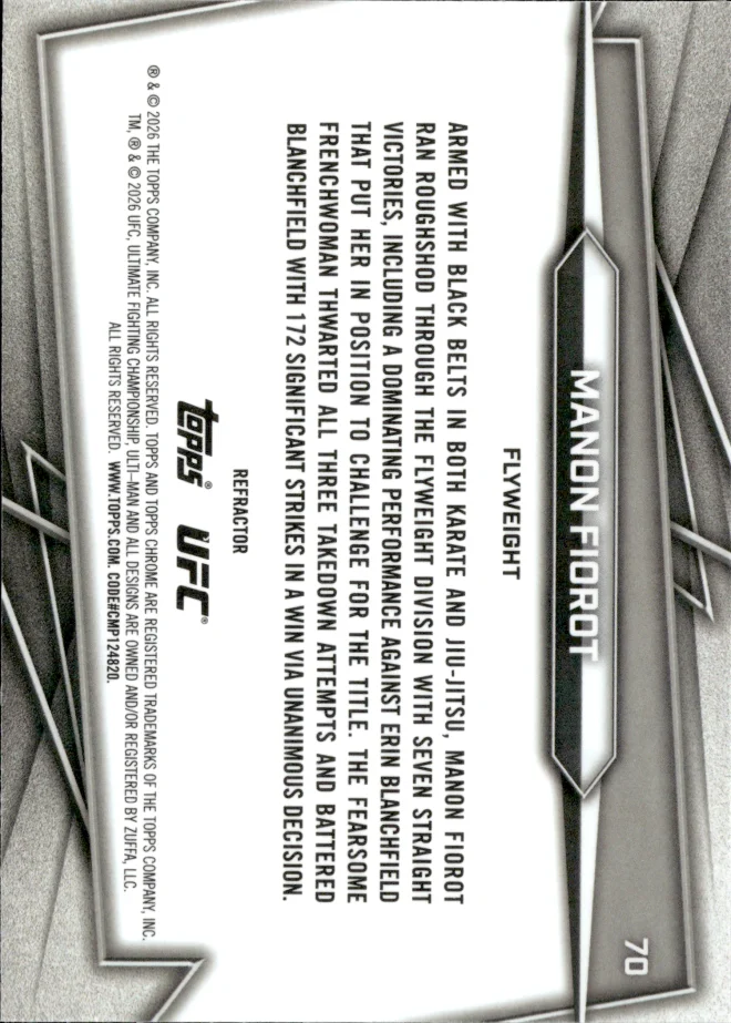 Manon Fiorot card back