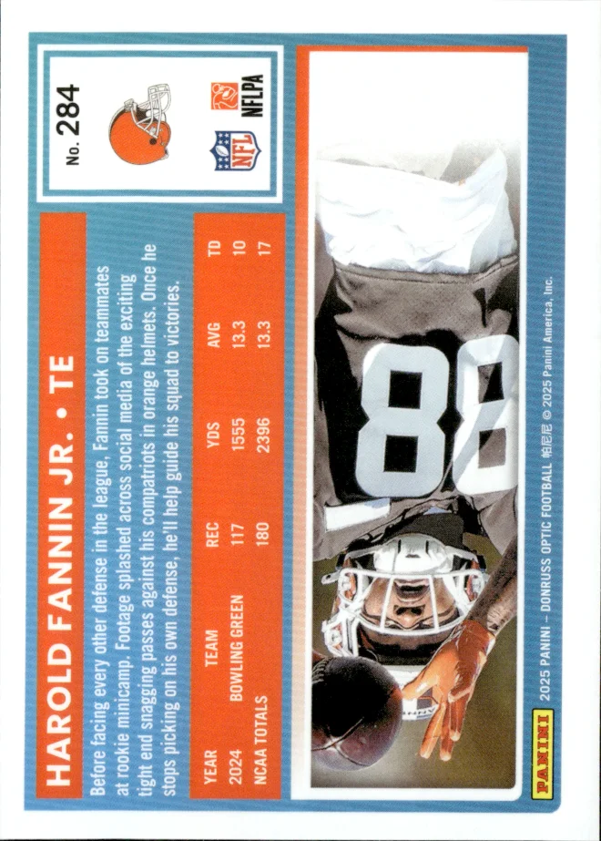 Harold Fannin Jr. card back