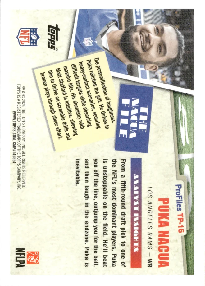 Puka Nacua card back