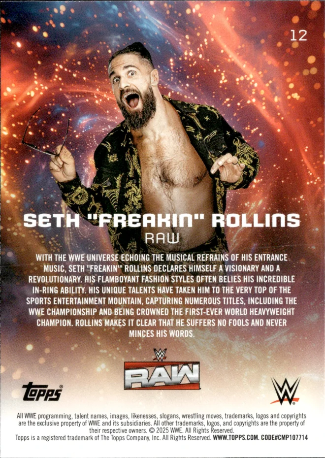 Seth "Freakin" Rollins card back