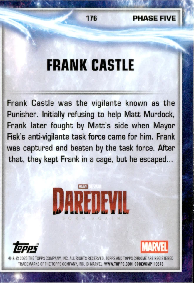 Frank Castle card back