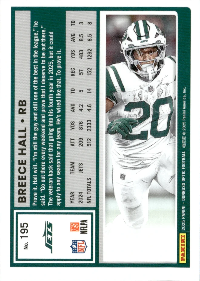 Breece Hall card back