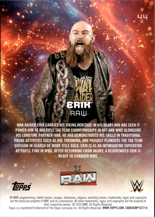 Erik card back