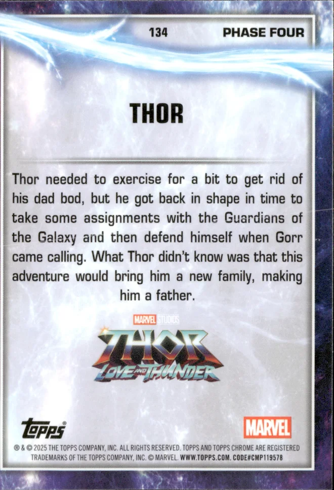 Thor card back