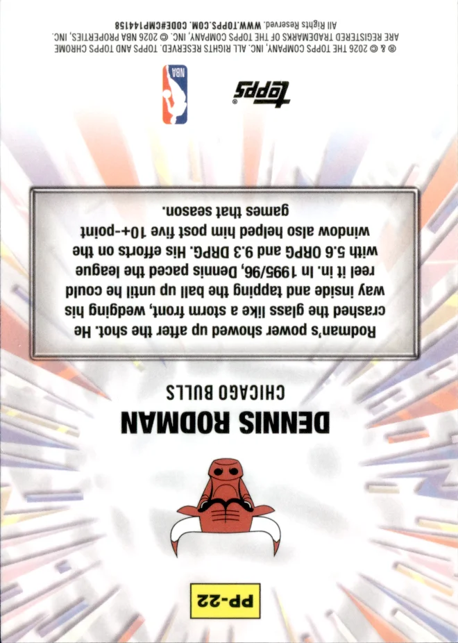 Dennis Rodman card back