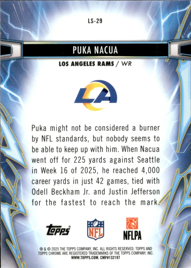 Puka Nacua card back