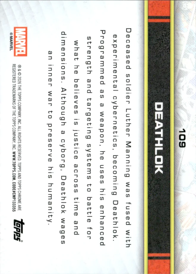 Deathlok card back