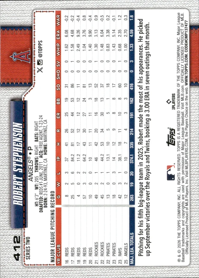 Robert Stephenson card back