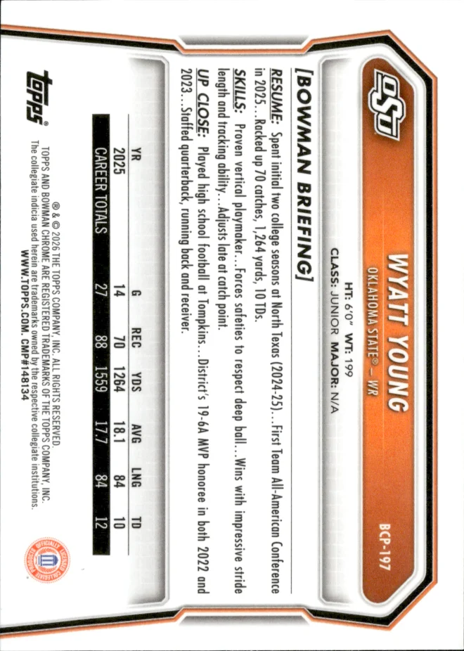 Wyatt Young card back