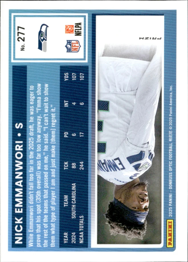 Nick Emmanwori card back