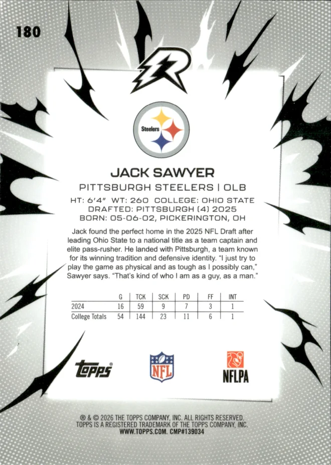 Jack Sawyer card back