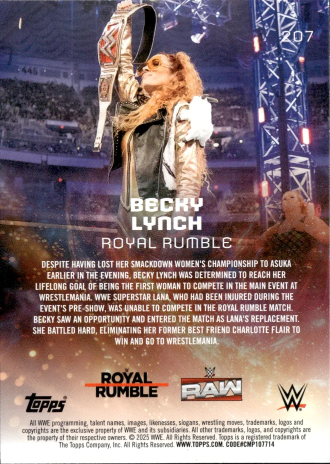 Becky Lynch card back