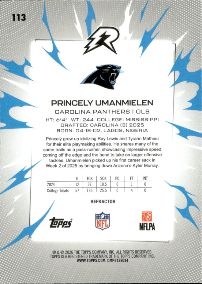 Princely Umanmielen card back