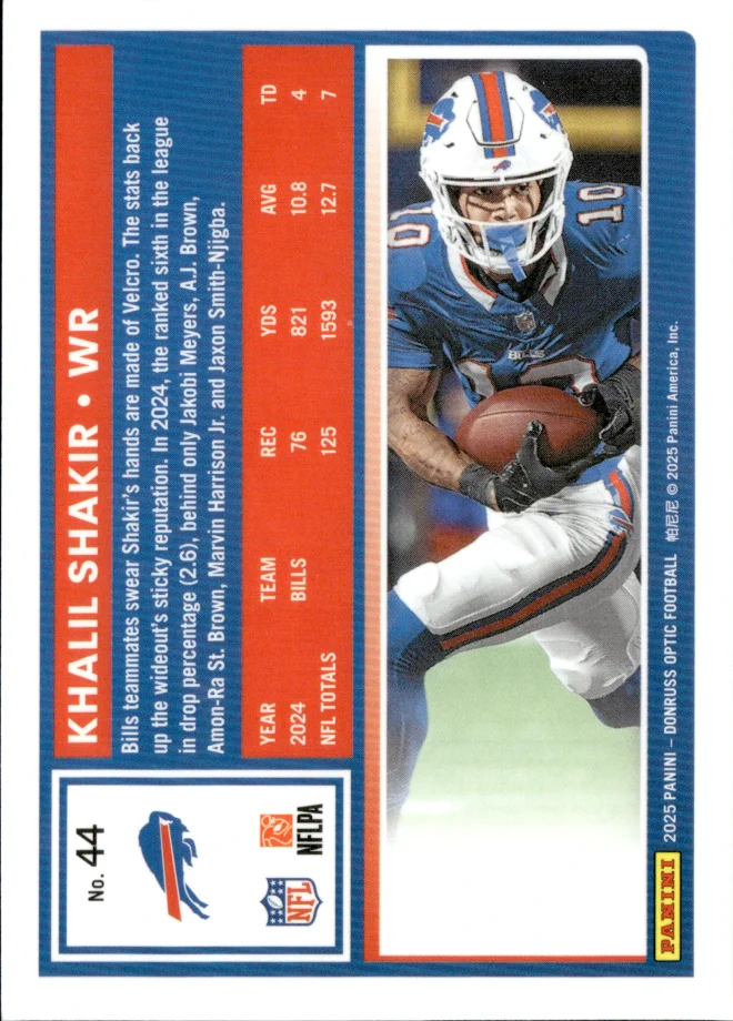 Khalil Shakir card back