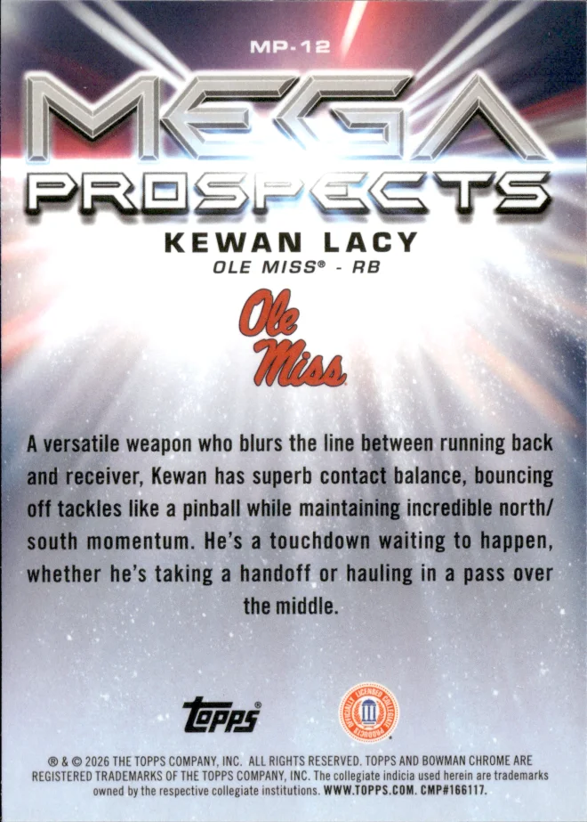 Kewan Lacy card back