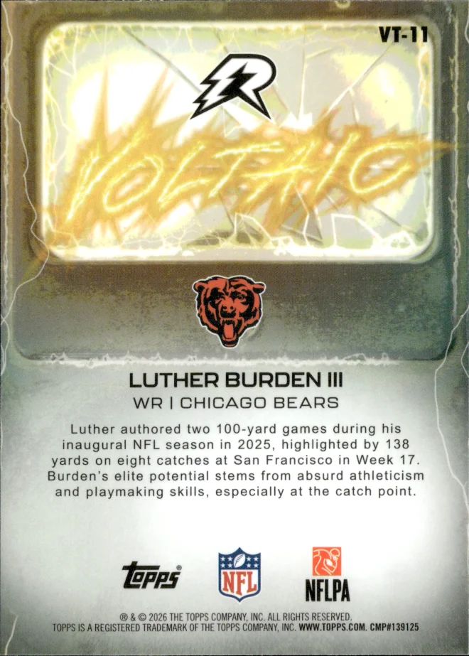 Luther Burden III card back