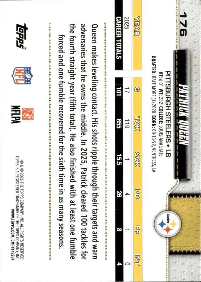 Patrick Queen card back