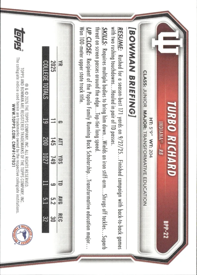 Turbo Richard card back