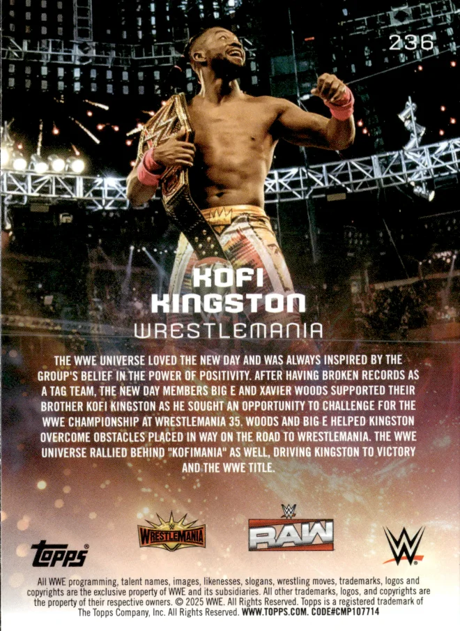 Kofi Kingston card back