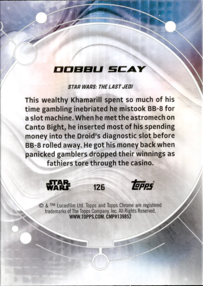 Dobbu Scay card back