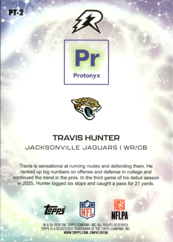 Travis Hunter card back