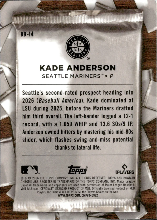 Kade Anderson card back