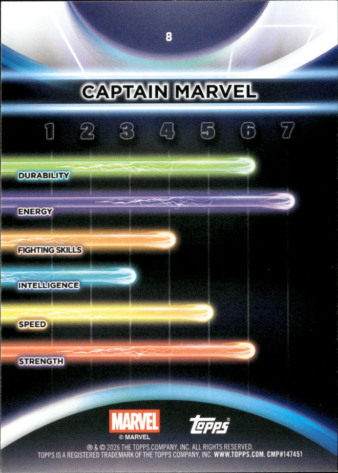 Captain Marvel card back