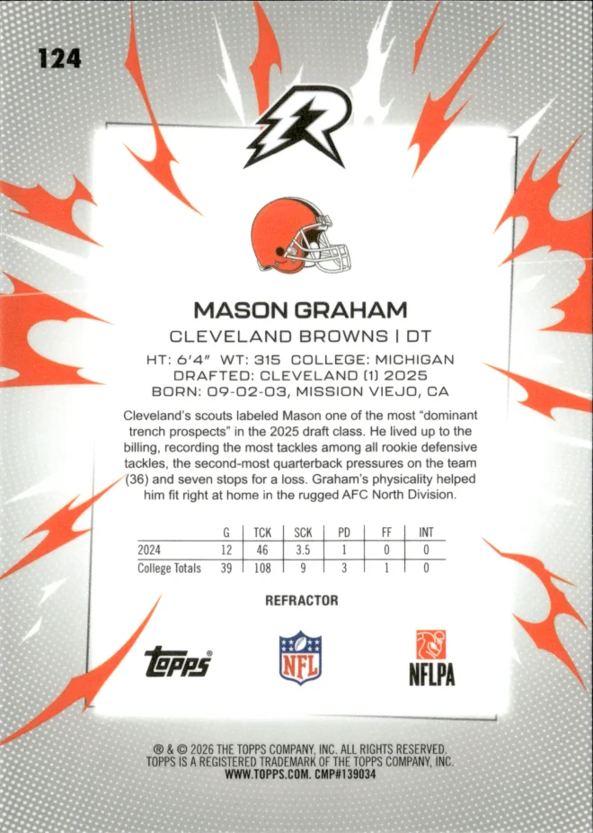 Mason Graham card back
